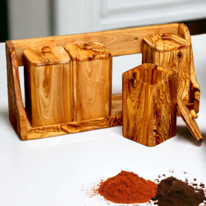 Boîte à épices en bois de luxe pour la décoration intérieure haut de gamme, ajoutant une option de rangement sophistiquée - Product Image 2