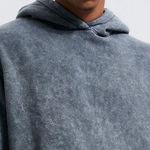 Factory Direct Supply 100% Top High Quality Acid Washed Tracksuit for Men Unisex Street Wear Custom Logo Printed <b>Fleece</b> Fabric - Product Image 5