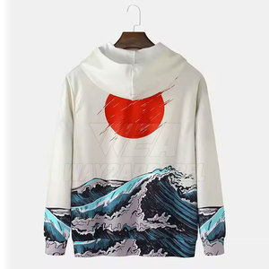 เสื้อฮู้ดผู้ชายผ้าโพลีเอสเตอร์พิมพ์ลายแบบระเหิดน้ำหนักเบา - Product Image 2