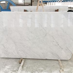 Azulejos de losas de mármol blanco de diseño moderno Pisos impermeables pulidos para uso en exteriores para hoteles de parques de villas con 1 año de garantía - Product Image 1