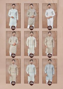 Kurta Larga y Fluida de Algodón Transpirable para Hombre, para Ocasiones Especiales, MOQ Bajo, Piezas a Precio de Mayoreo - Product Image 6