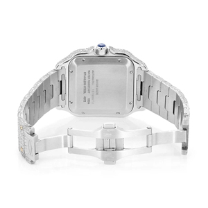 High Quality Stainless Steel Quartz Iced Out Moissanite Fashion <b>Wrist</b> Watch with 20mm <b>Band</b> - Product Image 4