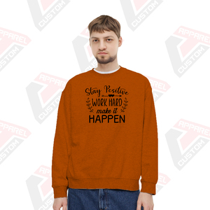 Ultra Soft <b>Men's</b> Premium Solid Winter Sweatshirt with Polyester/Cotton Fleece Customizable & Waterproof - Product Image 4