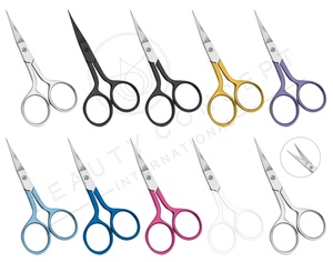 Ciseaux à cuticules extra fins de 9 cm en acier inoxydable à lame courbée pour droitiers, pour éliminer les cuticules mortes et les ongles, durables - Product Image 5