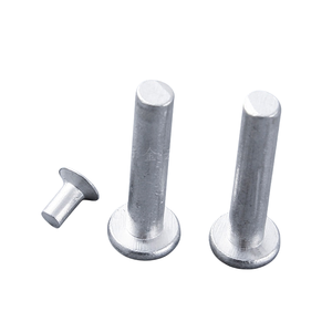 Remache de Aluminio de Tamaño Personalizable, Remache Sólido de Cabeza Plana, Venta al por Mayor - Product Image 1