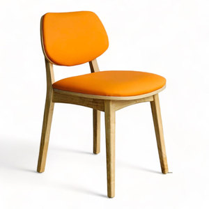 GCF169 Restaurant Furniture PLC <b>Chair</b> <b>with</b> Rubber Wood Frame and PU Leather Upholstery - Product Image 1