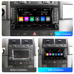 MEKEDE Автомобильный мультимедийный аудио Android Auto 8227 2 + 32G WiFi BT Player FM Car-play для 7-дюймового <span class=keywords><strong>VW</strong></span> Touareg Transporter <span class=keywords><strong>T5</strong></span> 2004-2011 - Product Image 2