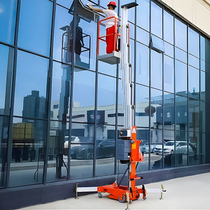Plataforma Elevadora <span class=keywords><strong>Vertical</strong></span> de un Solo Mástil de 100-300 kg, Elevador de Aleación de Aluminio para una Persona, Elevador de Doble Mástil - Product Image 3
