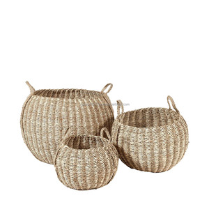 Panier de stockage d'herbe de mer de jacinthe d'eau, vente en gros de l'usine du Vietnam, meilleur prix - Product Image 3