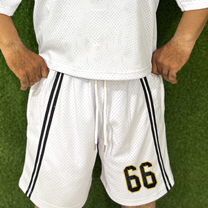 Fashion Streetwear Winter Thermal Acid Wash Tshirt Shorts <b>Set</b> OEM Custom Breathable Polyester/Cotton Embroidered Plus Size Mens - Product Image 4