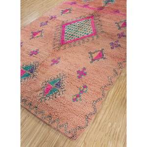 Alfombra de Lana Anudada a Mano Nuray Pae-4531, Diseño Geométrico Abstracto Rojo Naranja para Sala de Estar, Pasillo, Entrada, Rectangular 9x12" - Product Image 2