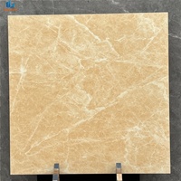 Carreaux de céramique en marbre beige Sofitel 600x600mm, carreaux de sol et de mur émaillés pour hôtel turc, supermarché, projet scolaire