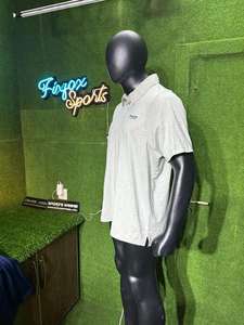 Verano sólido bordado Logo 100% algodón transpirable duradero uniforme deportivo para camisas Jersey de punto Golf para camiseta para hombres - Product Image 2