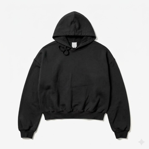 Sweat à capuche unisexe oversize rouge 100 % coton épais, pull à capuche avec poignets côtelés, style décontracté streetwear automne, OEM - Product Image 3