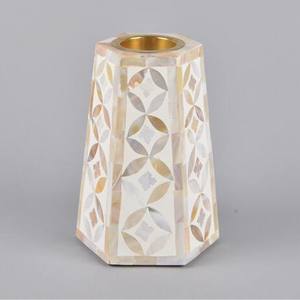 อินเดียเดือนรอมฎอนถาดถาดบาคูร์ไข่มุกแม่ทำด้วยมือชุดธูปประดับกระดูกสีขาวตกแต่งบ้านทรงสี่เหลี่ยมทำจากไม้ - Product Image 3