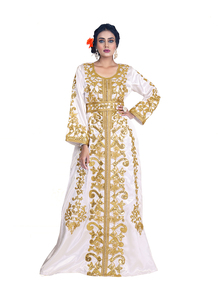 Kaftan islámico marroquí moderno para mujer Vestido de playa largo hasta el suelo con suministro ODM de manga larga transpirable - Product Image 3