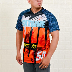 Meilleures ventes T-shirt de sublimation complet fabrication en gros T-shirts de sublimation casual demi-manches col arrondi sportif - Product Image 5