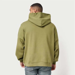 Sudadera con Capucha, Forro Polar, Bordada, Lisa, Teñida, Personalizable, Ecológica, Informal, Manga Larga, Abrigada para Invierno, a la Moda - Product Image 6