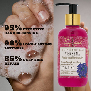 Jabón Líquido de Verbena de Marca Privada, Limpieza Suave, Fórmula Hidratante con Aloe, Piel Sensible, Fabricante de Letonia, UE, Suministro al por Mayor - Product Image 1