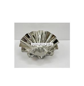 Bol à chocolat cannelé en acier inoxydable de haute qualité bol de service en métal décoratif pour la décoration intérieure moderne par Indian Metal World - Product Image 1