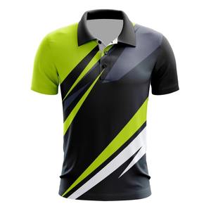 100% poliéster Spandex hombres Polo sublimación personalizada mejor calidad de sublimación de secado rápido deportes hombres Golf camisas OEM - Product Image 3