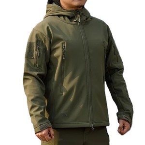 Personalizado 3D impreso cremallera chaquetas Casual al por mayor impermeable lluvia chaquetas de alta calidad cortavientos Softshell chaqueta de los hombres - Product Image 6