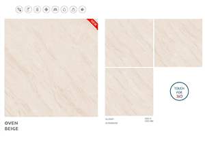 1200x1200 Porcelain Floor and Wall Tile Glossy Finish <b>Large</b> Format for Luxury Home Hotel Office Commercial Indian Export - Product Image 6