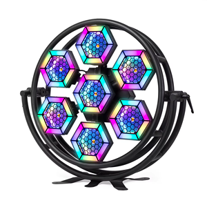 Luce retrò a doppio tubo ad alta potenza con 7 luci grandi e illuminazione ausiliaria per bar, discoteche, feste, uso interno - Product Image 3