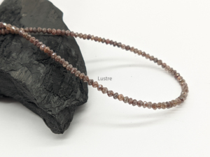 Cuentas Rondelle facetadas de Diamantes Rojos, cuentas de piedra de calidad superior para fabricación de joyas hechas a mano, cuentas de diamantes naturales - Product Image 2