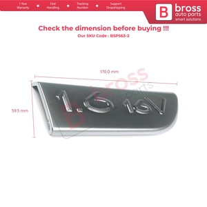 ตราสัญลักษณ์โครเมียม BSP563-2 1.6 16V รุ่น 8200209130 ด้านขวา สำหรับรถยนต์ Megane MK2 และ Scenic MK2 - Product Image 6