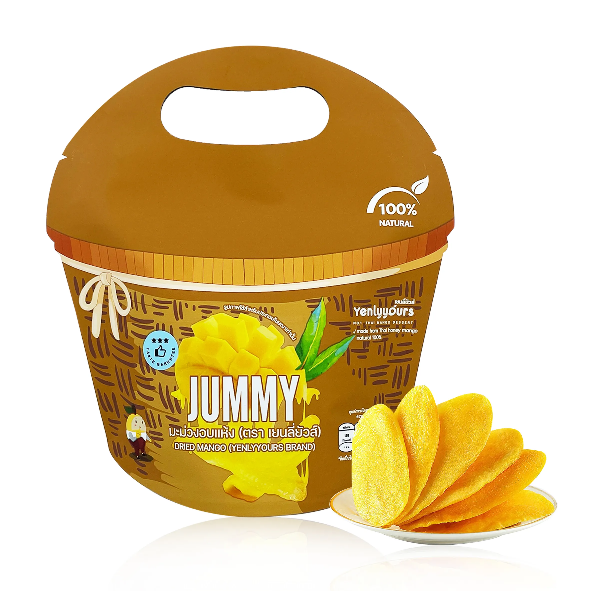 Op Maat Bedrukte Ritszak Speciaal Gevormde Mango Gedroogde Fruitzak Plastic Verpakking Verzegelde Opstaande Zak