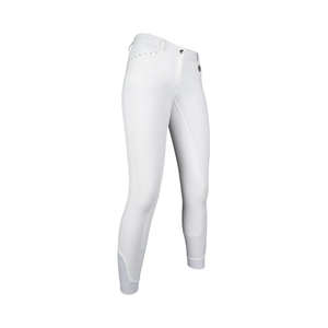 Jodhpurs con logotipo personalizado de alta calidad, cómodo parche para la rodilla de asiento completo, pantalones ecuestres para montar a caballo, cuero duradero - Product Image 5