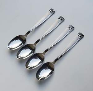 Ensemble de 3 cuillères en acier inoxydable élégantes et durables, finition miroir, pour les rassemblements en plein air et en intérieur, service de table - Product Image 2