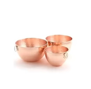 Affordable stainless serving bowls lightweight strong for everyday use with ring handles for easy portable - Product Image 1