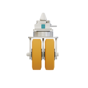 4.5 Ton Solid PU and Steel Swivel <b>Wheel</b> with Twistlock Pneumatic <b>Caster</b> <b>Wheel</b> for Shipping Containers - Product Image 1