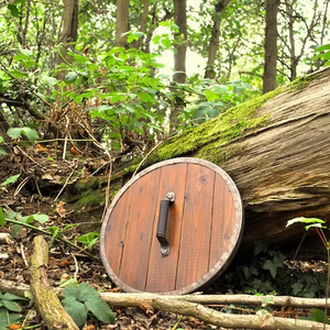Bouclier de jante de ciel en cuir en bois Bouclier de jante de ciel en cuir en bois - Product Image 5