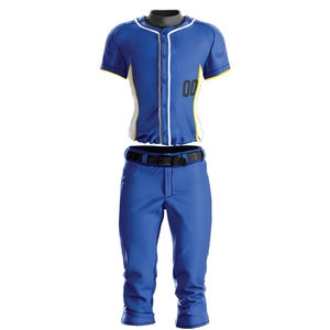 Maillot de baseball rayé à boutons pour hommes, femmes et jeunes, respirant, personnalisable, uniforme d'équipe avec services OEM - Product Image 1