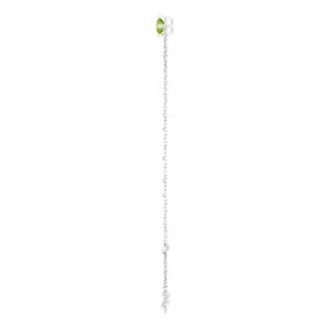Pulsera Stuller BRC935:131P de 14KW con baño de rodio en oro rosa de 14K/18K, diseño religioso con circonitas y diamantes, ideal para regalo. - Product Image 3