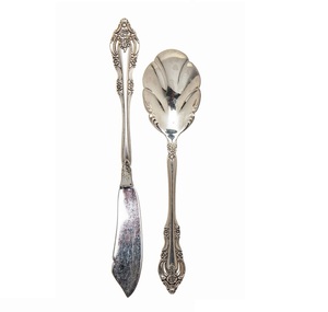 Cuillère en argent filigranée moderne, polissage miroir, décorative, faite à la main, écologique, style européen, couverts - Product Image 3