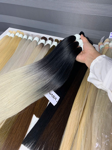 Extensiones de cabello a granel Producto de Venta caliente 2025 Ombre Rubio Colores Alta calidad Doble dibujado - Product Image 2