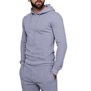 เซ็ตชุดวิ่งมีฮู้ดแขนกุดและสั้นมีซิประบายอากาศผ้าฝ้าย100% แฟชั่นลำลองฤดูร้อน - Product Image 3