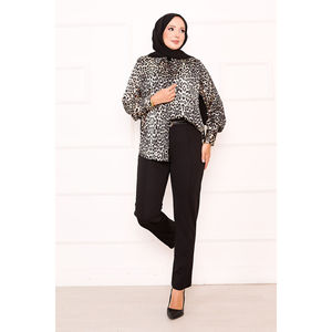 Pantalones Hijab Negros Chimali, Pantalones Modestos - Product Image 1