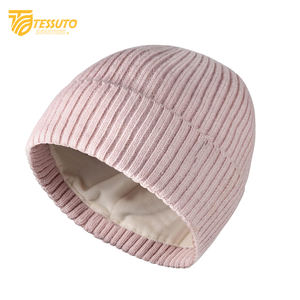 Unisex Thick Knitted Winter Beanie Jacquard Fabric Skull <b>Cap</b> for <b>Men</b> and Women Cuffed Beanies - Product Image 2