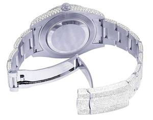 Premium VVS Moissanite Diamond árabe Dial de acero inoxidable automático Iced Out Hip Hop reloj tachonado de gama alta de lujo de moda para hombres - Product Image 4