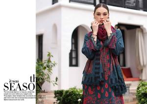 Qualité supérieure Satin Shalwar Kameez Costumes Haute Brodé Chikankari Viscose Style Modeste Pakistanais Vêtements D'hiver pour Dames - Product Image 5