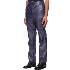 Pantalones de Cuero para Hombre de Diseño Único, Cómodos, Elegantes, Duraderos, de Cuero Genuino Suave, Ajuste Perfecto para Uso en Exteriores - Product Image 4