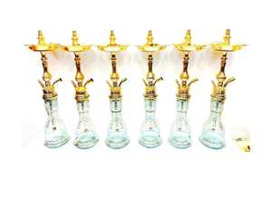 Cachimba Tradicional Egipcia de Lujo en Oferta, Cachimba Midi de Latón Macizo de Alta Calidad de 65 cm con Base de Vidrio, Venta Directa al por Mayor - Product Image 6