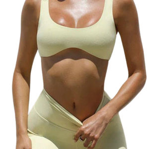 Sujetador deportivo de nailon Spandex transpirable para adultos Sujetador deportivo sin costuras de secado rápido de alta calidad Ropa atlética de alto soporte para mujeres - Product Image 6