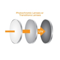 250) lentilles de revêtement uv pour lunettes de soleil, lentille photochromique anti-éblouissement