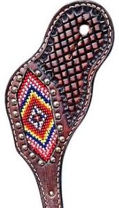 Sangles de Selle Western en Cuir de Qualité Supérieure, Vente en Gros, Qualité Très Fine, Sculpture à la Main, Perles Colorées et Boucle à Prix Abordable - Product Image 2